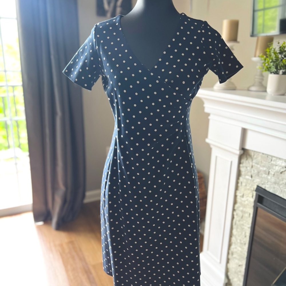 Lands End Navy Dress